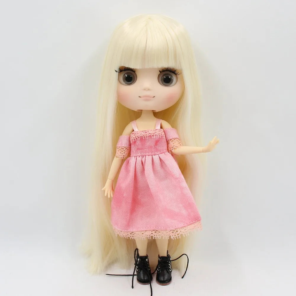 DBS blyth middie doll 1/8 TOY anime joint body short hair straight hair special offer nude doll 20cm girls gift