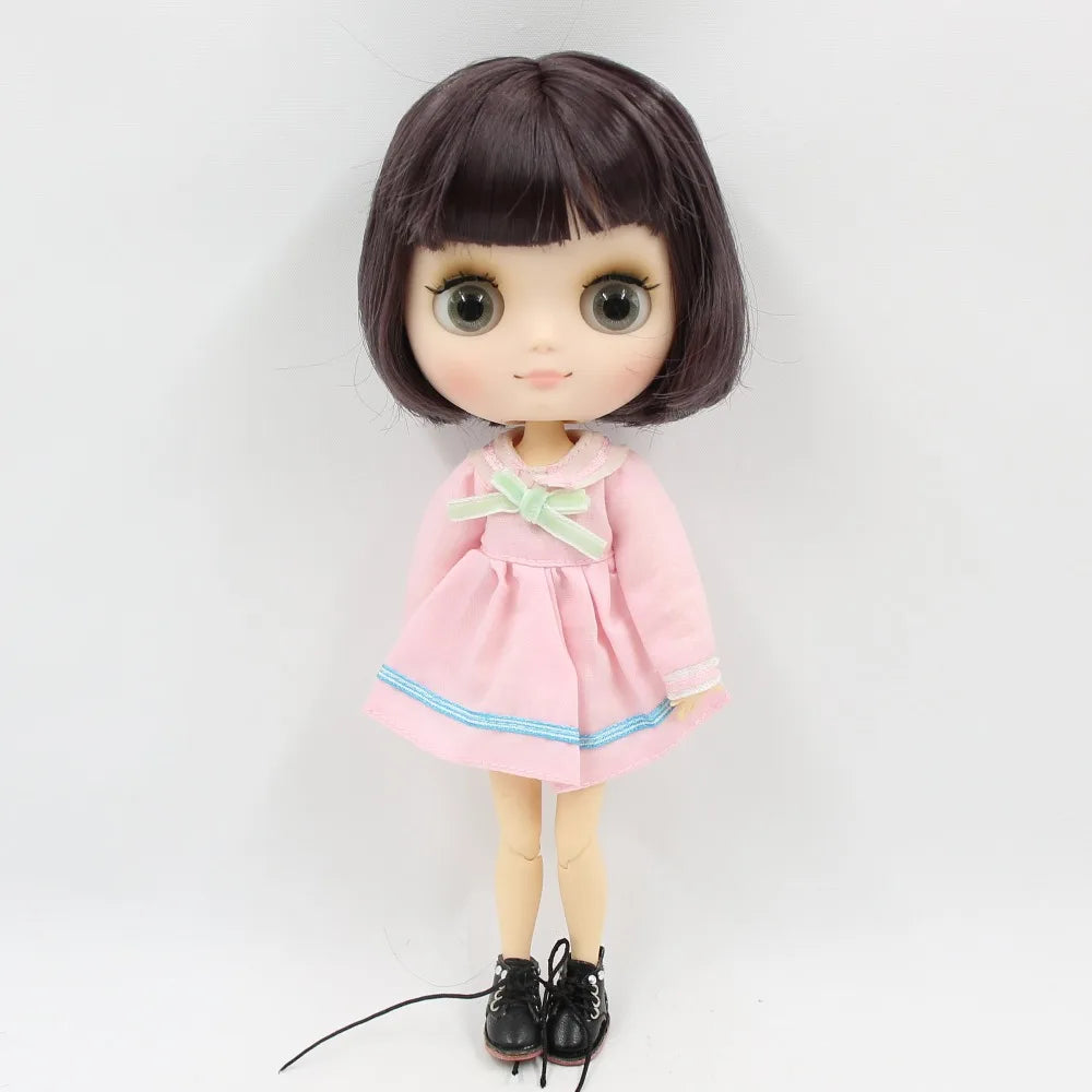 DBS blyth middie doll 1/8 TOY anime joint body short hair straight hair special offer nude doll 20cm girls gift