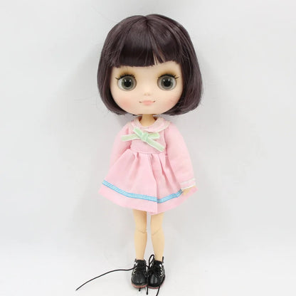 DBS blyth middie doll 1/8 TOY anime joint body short hair straight hair special offer nude doll 20cm girls gift