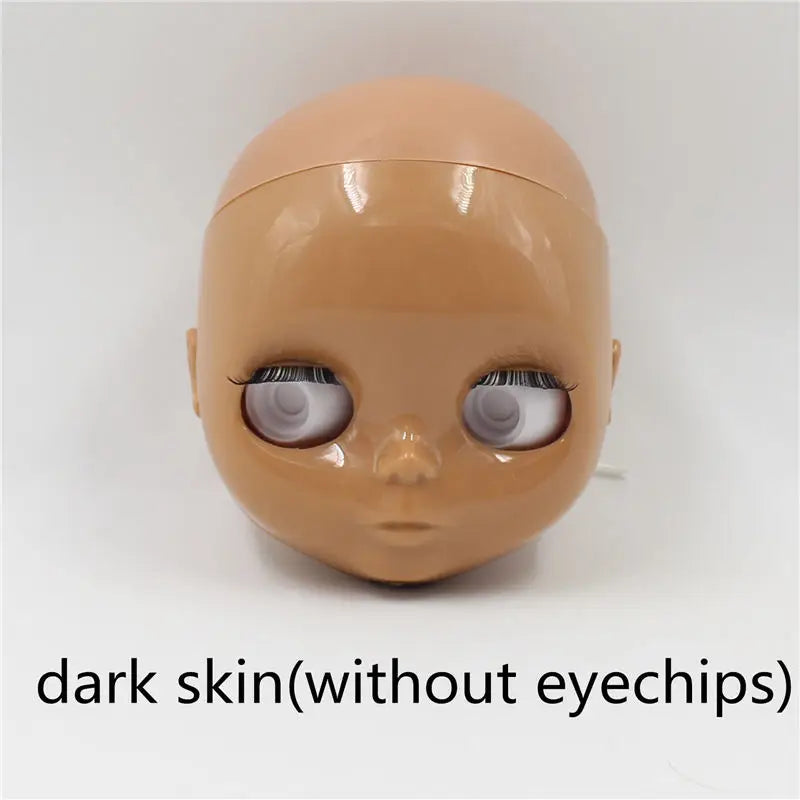 DBS blyth doll bald head without hair for custom face DIY doll, the scalp is loose, it is not assembled