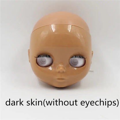 DBS blyth doll bald head without hair for custom face DIY doll, the scalp is loose, it is not assembled