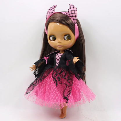 ICY DBS Blyth doll clothes halloween suit pink dress ghost Vampire hat cosplay outfits toy