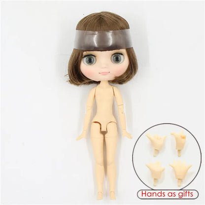 DBS blyth middie doll 1/8 TOY anime joint body short hair straight hair special offer nude doll 20cm girls gift