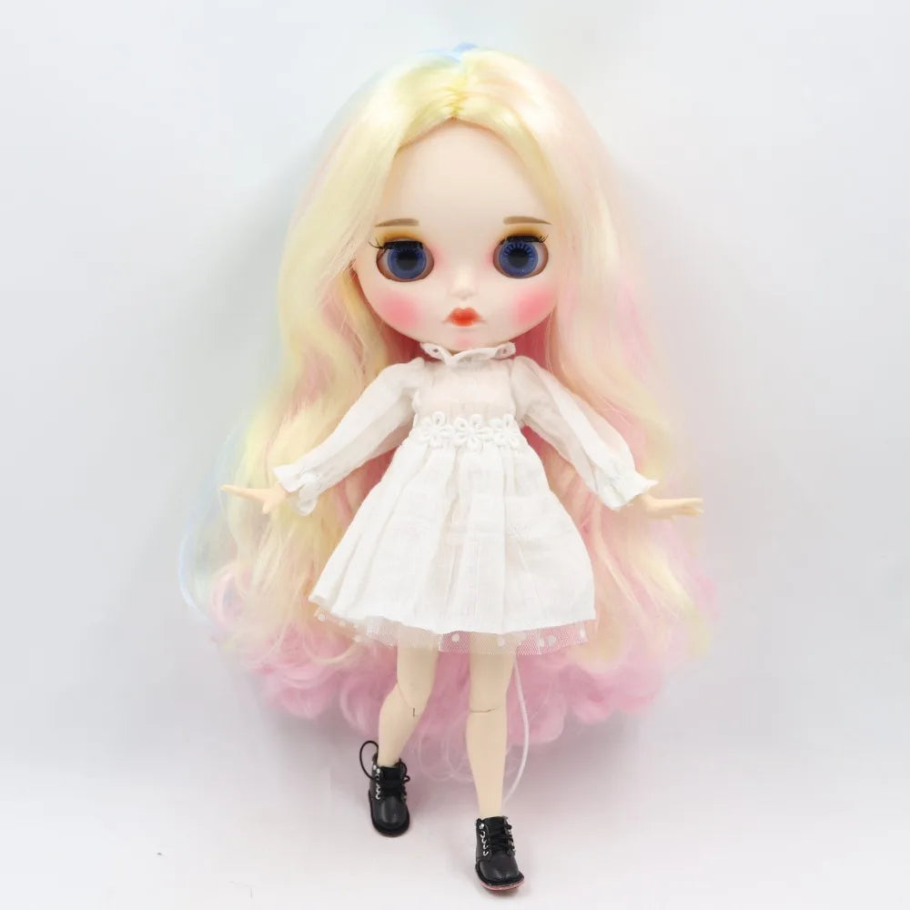 ICY DBS Blyth Doll 1/6 toy bjd matte face customized face joint body custom doll 30cm girls gift anime