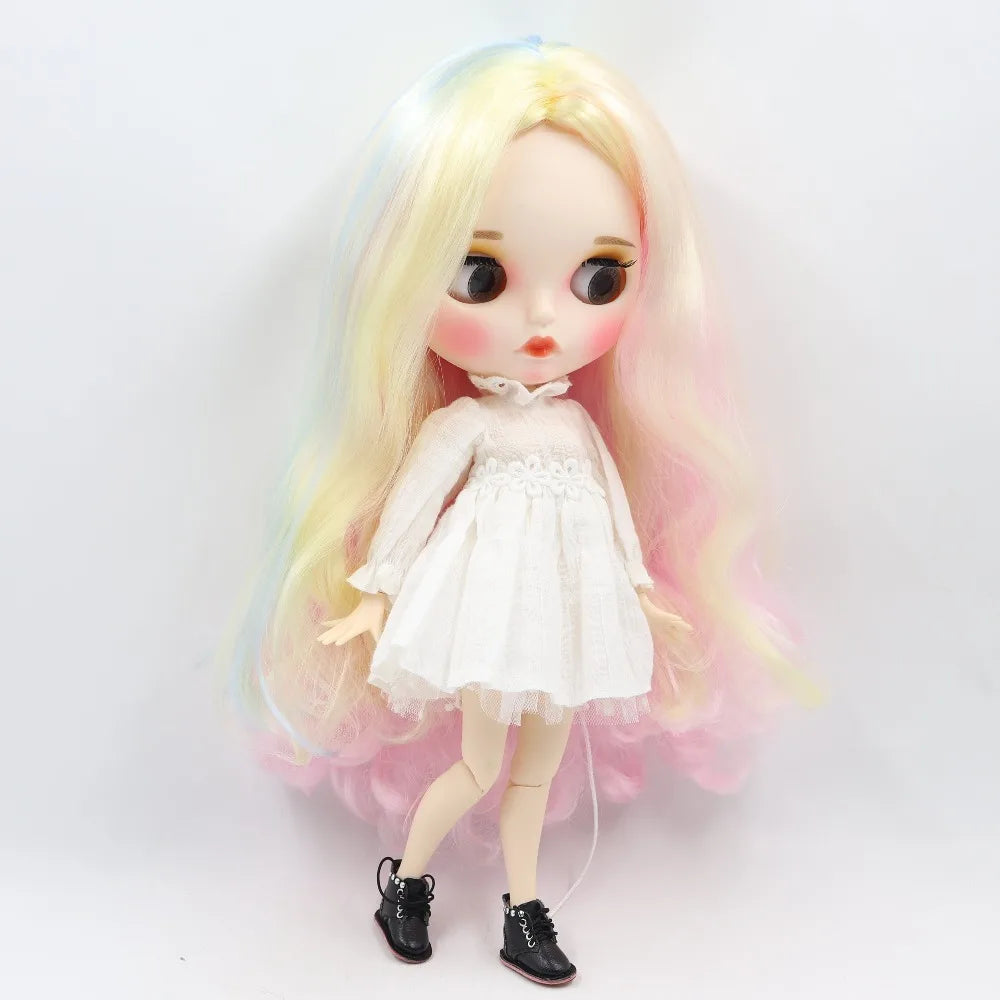 ICY DBS Blyth Doll 1/6 toy bjd matte face customized face joint body custom doll 30cm girls gift anime