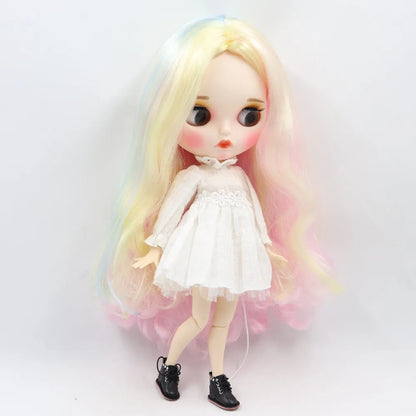ICY DBS Blyth Doll 1/6 toy bjd matte face customized face joint body custom doll 30cm girls gift anime