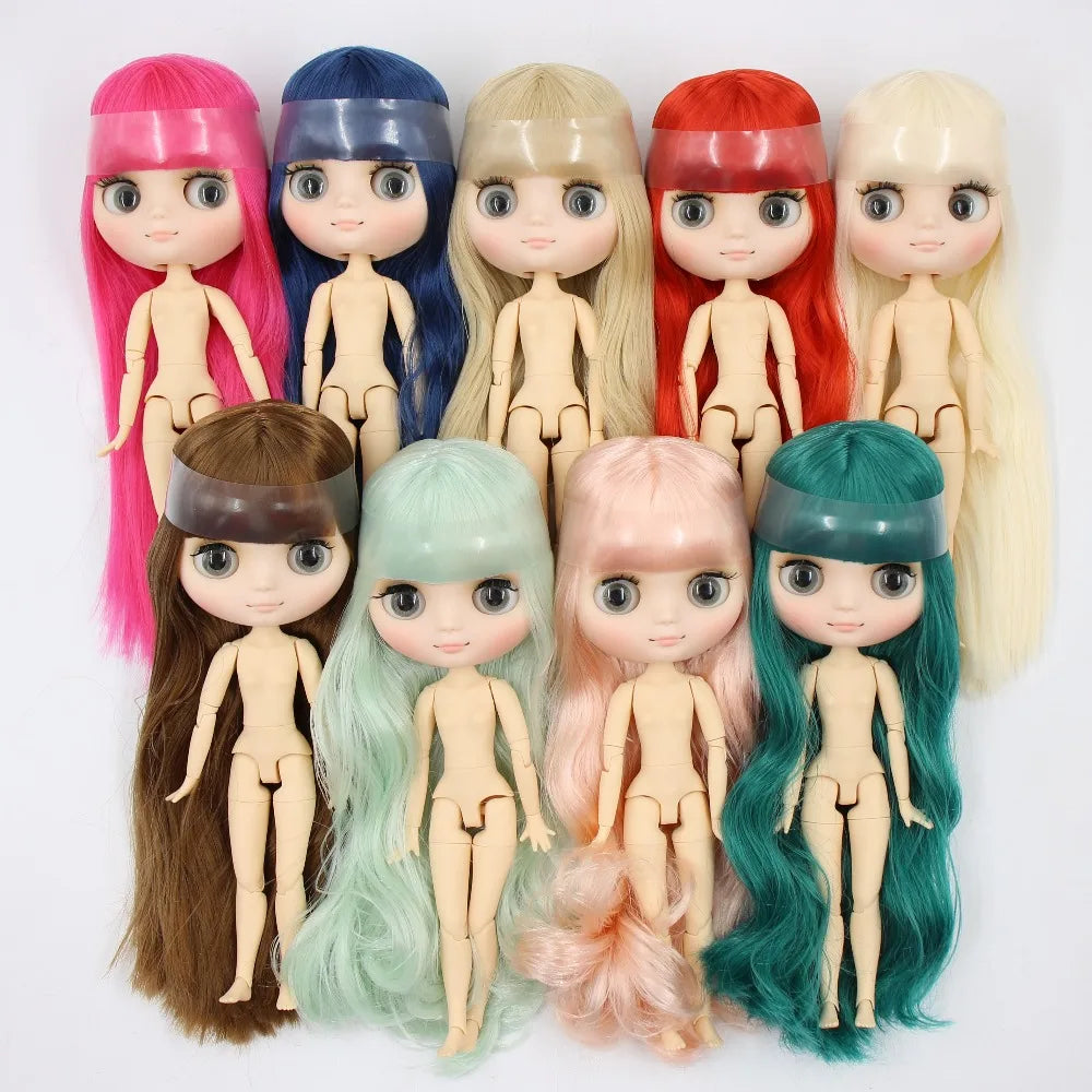 DBS blyth middie doll 1/8 TOY anime joint body short hair straight hair special offer nude doll 20cm girls gift