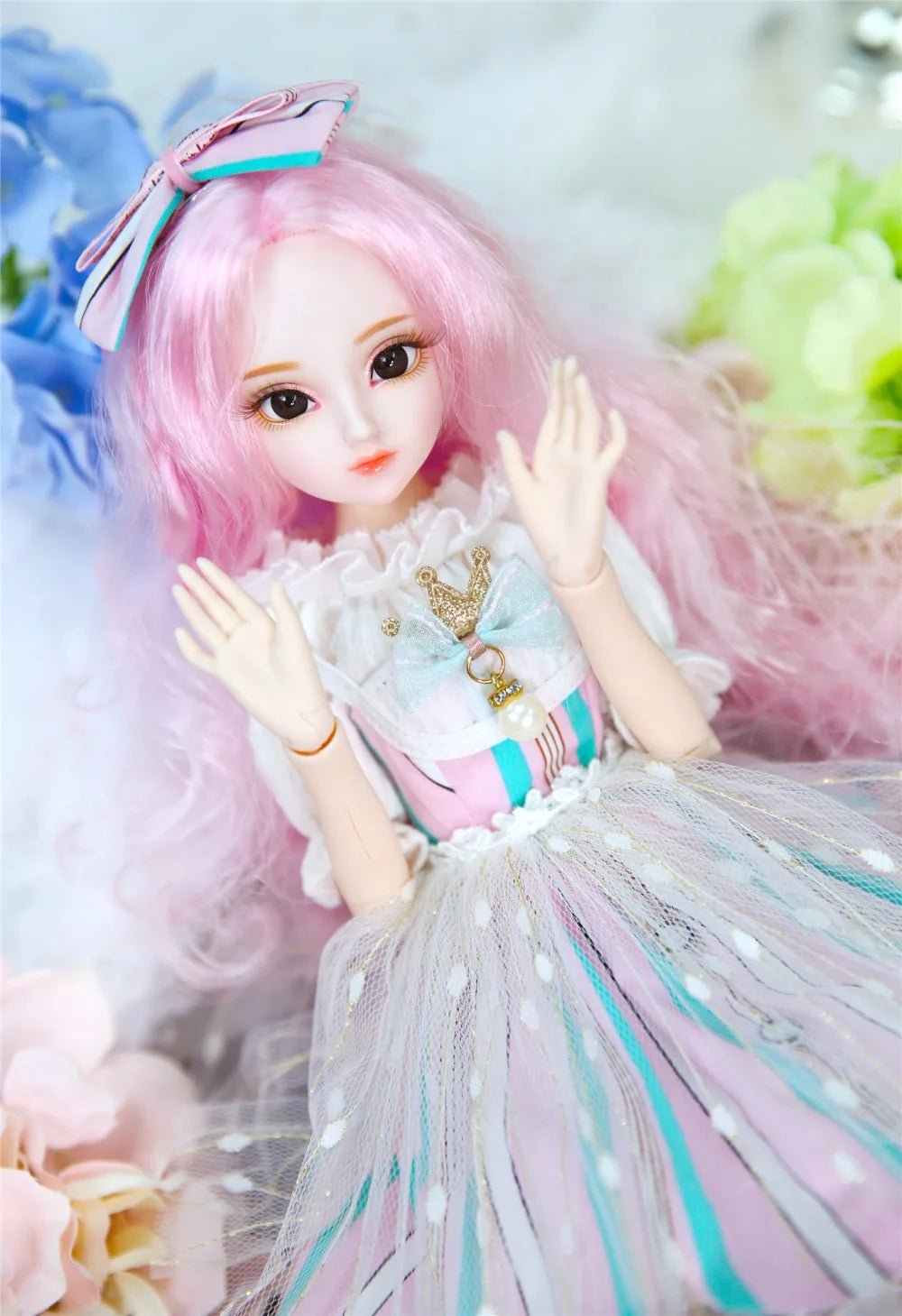 DBS 1/4 BJD DQ doll Diary Queen 45cm princess including clothes diary and handset
