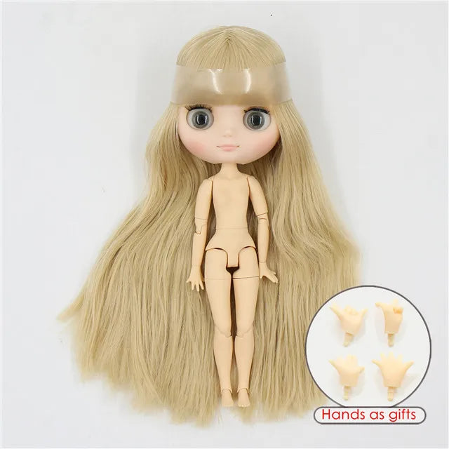 DBS blyth middie doll 1/8 TOY anime joint body short hair straight hair special offer nude doll 20cm girls gift