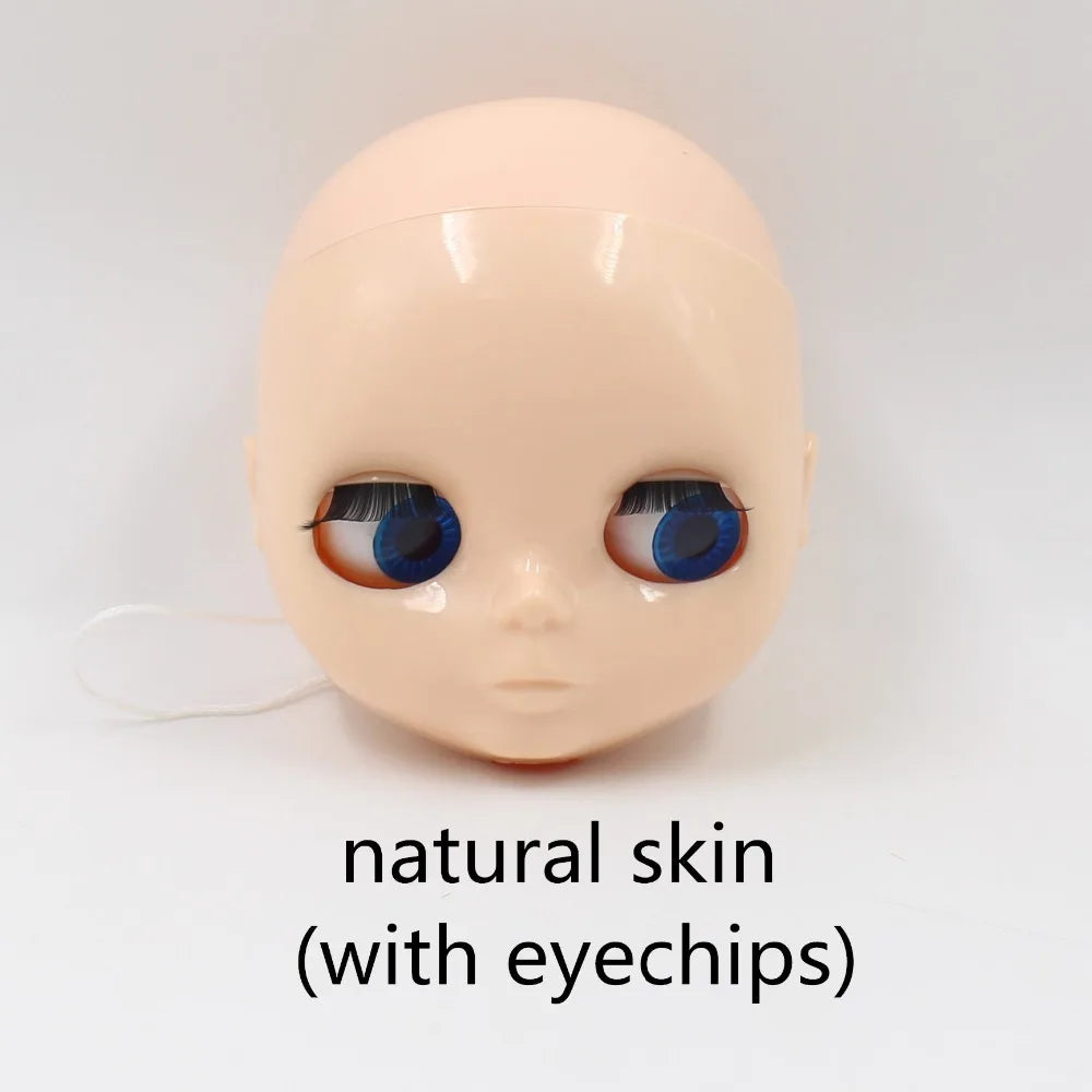 DBS blyth doll bald head without hair for custom face DIY doll, the scalp is loose, it is not assembled