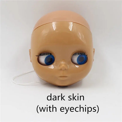 DBS blyth doll bald head without hair for custom face DIY doll, the scalp is loose, it is not assembled
