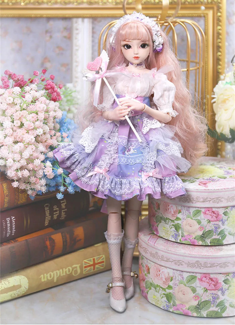 DBS 1/4 BJD DQ doll Diary Queen 45cm princess including clothes diary and handset