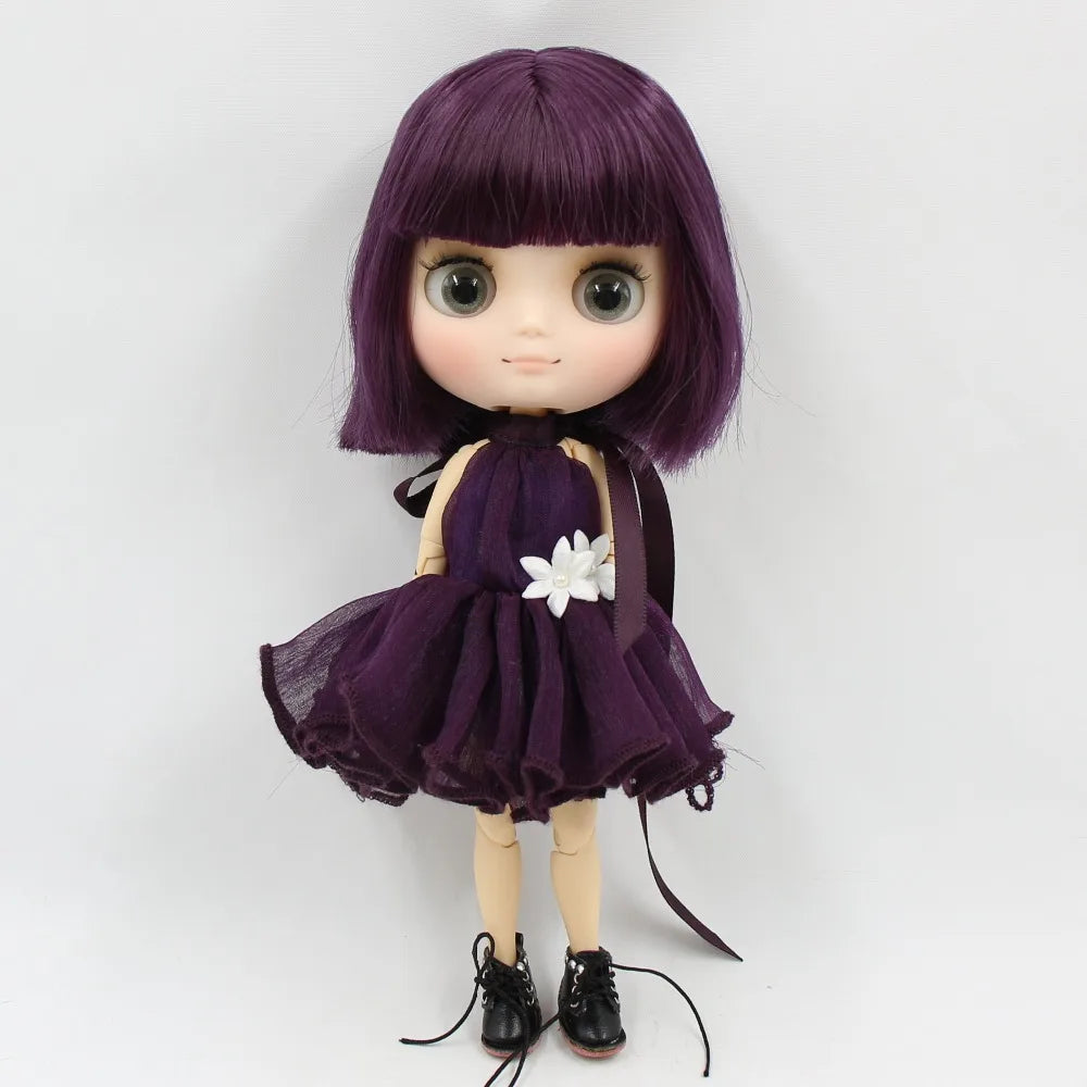 DBS blyth middie doll 1/8 TOY anime joint body short hair straight hair special offer nude doll 20cm girls gift