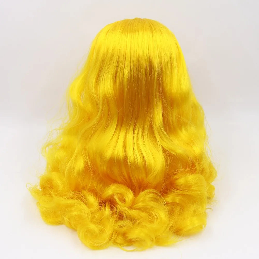 DBS blyth doll icy wig only rbl scalp and dome wavy hair DIY doll accessory