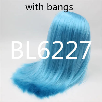 DBS blyth doll icy TOY RBL scalp dome wig hair for DIY doll custom toy blue hair grey hair pink hair anime