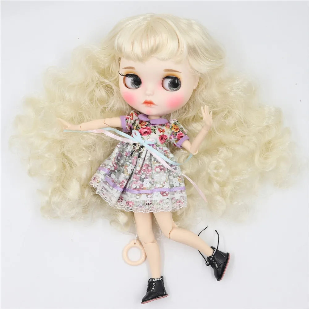 ICY DBS Blyth Doll 1/6 toy bjd matte face customized face joint body custom doll 30cm girls gift anime
