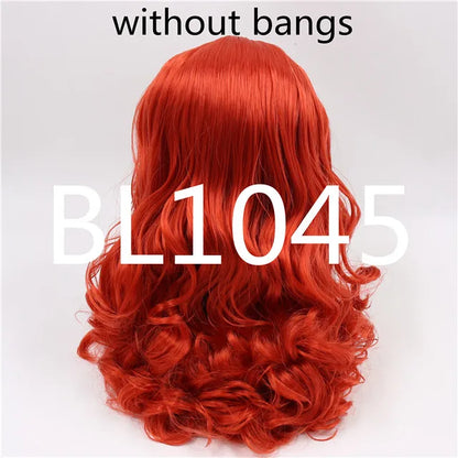 DBS factory blyth doll icy RBL scalp dome wig hair RED HAIR PINK HAIR ORANGE HAIR for DIY toy custom doll