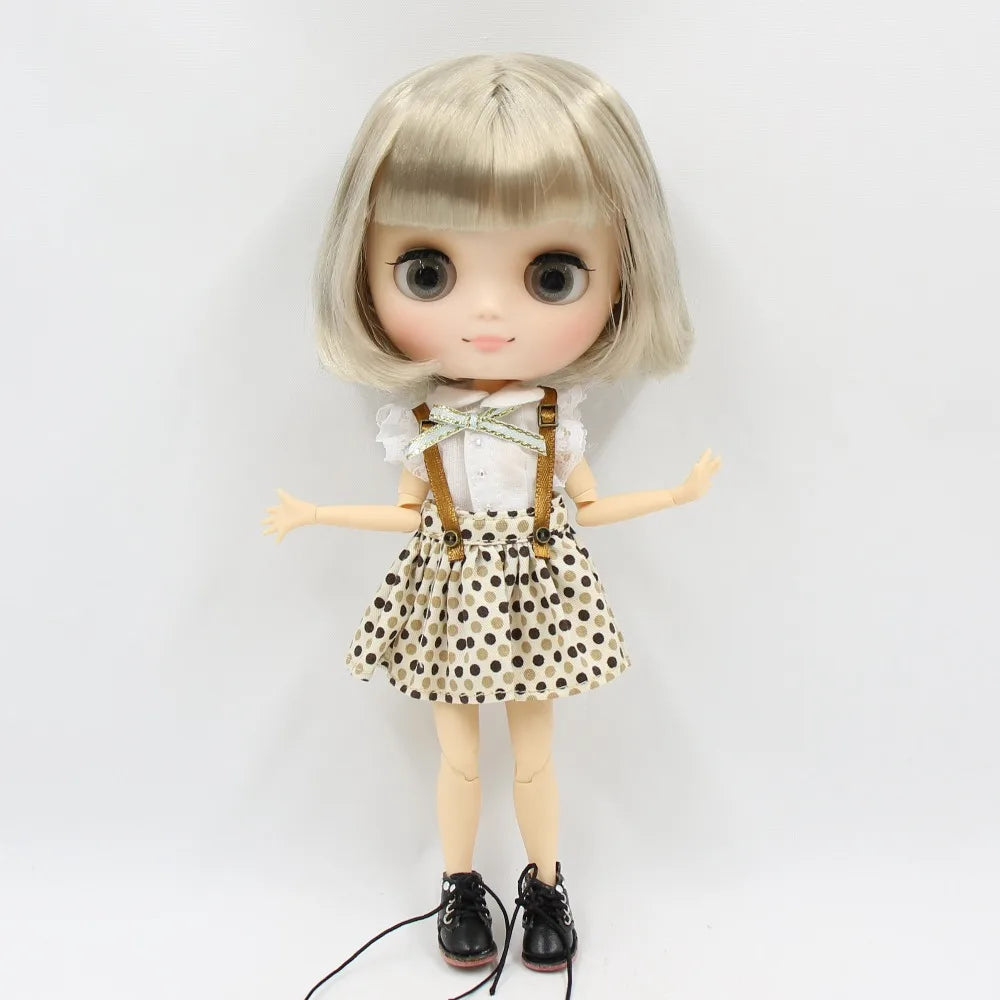 DBS blyth middie doll 1/8 TOY anime joint body short hair straight hair special offer nude doll 20cm girls gift