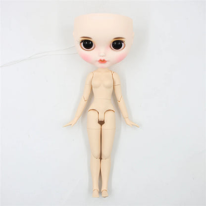 DBS Blyth doll bald head customized matte face white skin DIY custom DOLL anime girls