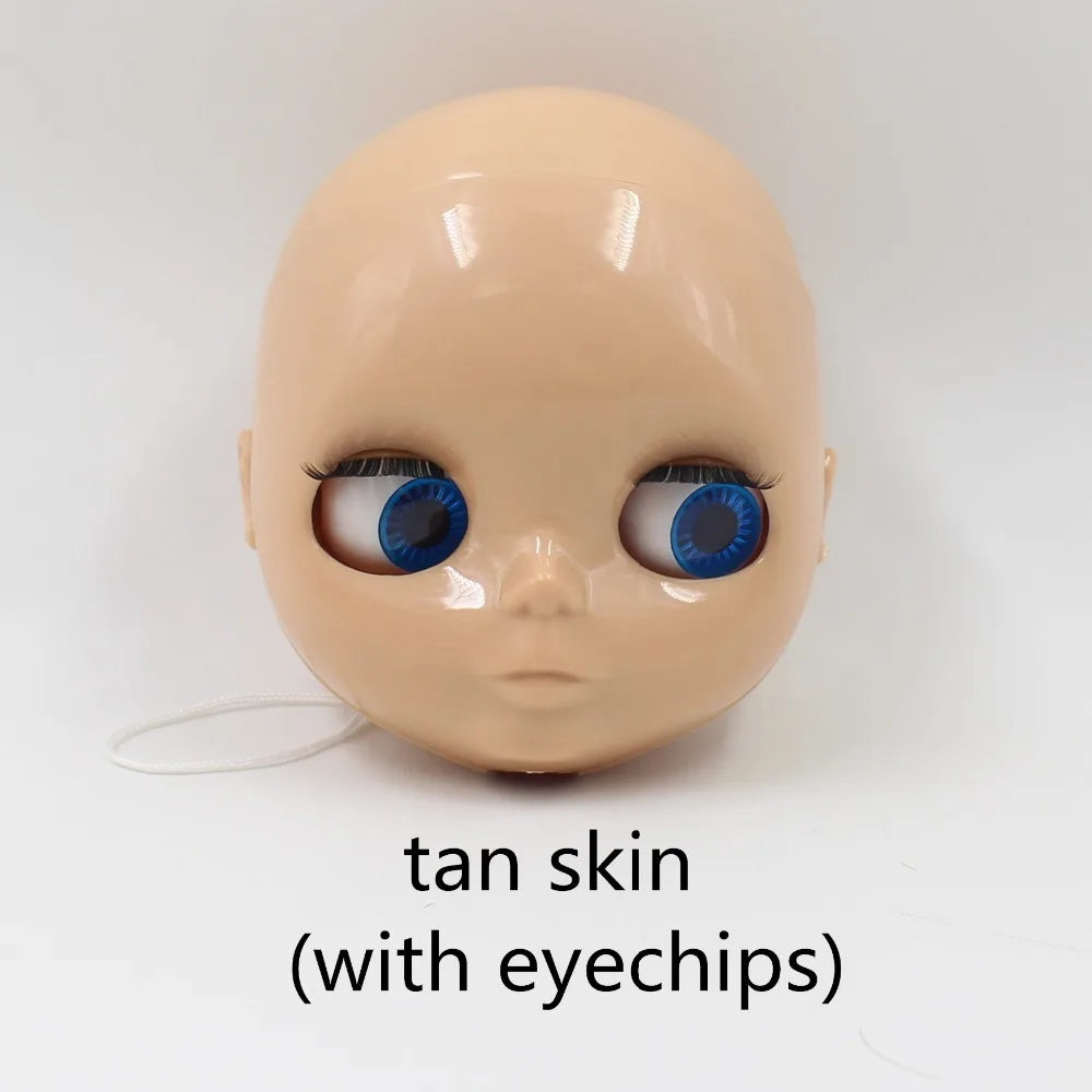 DBS blyth doll bald head without hair for custom face DIY doll, the scalp is loose, it is not assembled