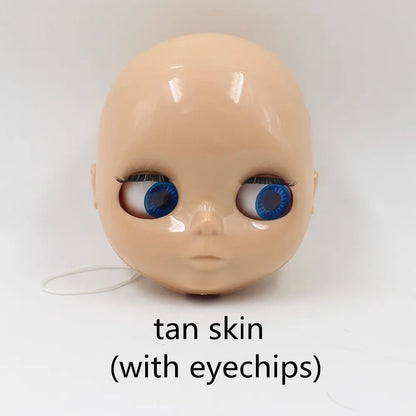 DBS blyth doll bald head without hair for custom face DIY doll, the scalp is loose, it is not assembled