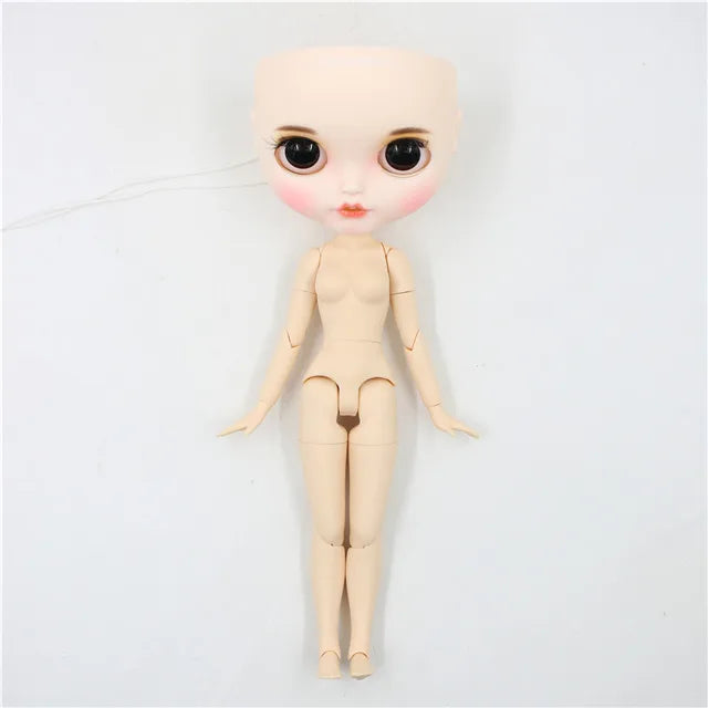 DBS Blyth doll bald head customized matte face white skin DIY custom DOLL anime girls