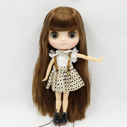DBS blyth middie doll 1/8 TOY anime joint body short hair straight hair special offer nude doll 20cm girls gift