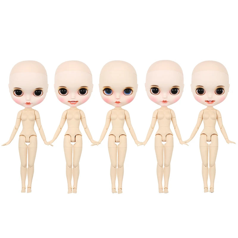 DBS Blyth doll bald head customized matte face white skin DIY custom DOLL anime girls