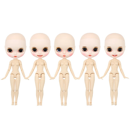 DBS Blyth doll bald head customized matte face white skin DIY custom DOLL anime girls
