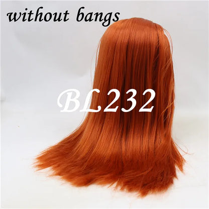 DBS blyth doll icy wig only rbl scalp and dome straight hair toy Accessory diy anime