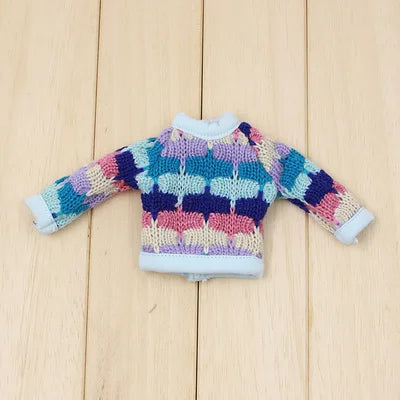 ICY DBS Blyth doll Colorful Sweater Toy Clothes Anime Outfits