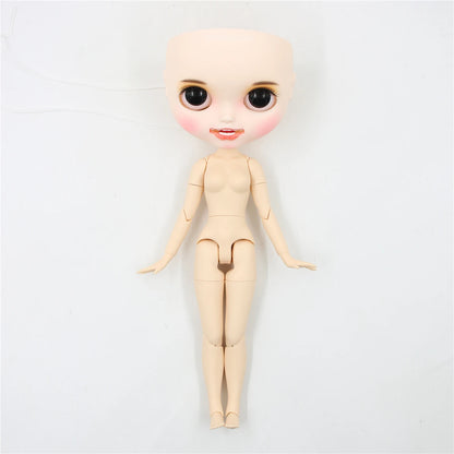 DBS Blyth doll bald head customized matte face white skin DIY custom DOLL anime girls