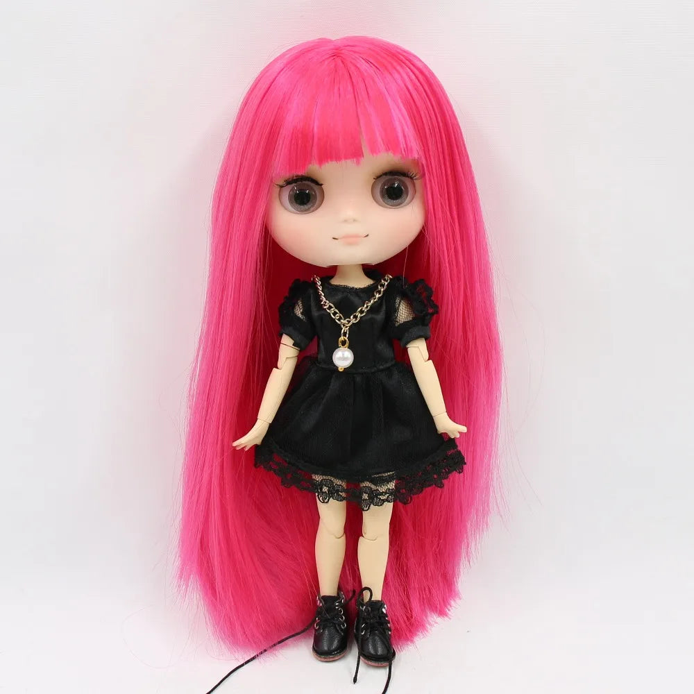 DBS blyth middie doll 1/8 TOY anime joint body short hair straight hair special offer nude doll 20cm girls gift
