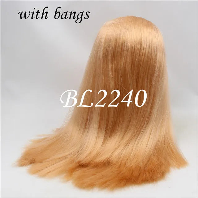 DBS blyth doll icy wig only rbl scalp and dome straight hair for DIY custom doll anime toy white skin tan skin dark skin