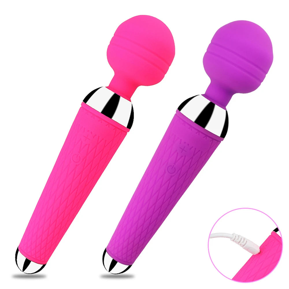 MwOiiOwM USB Rechargeable Microphone G-spot Vibrator Massager Waterproof Dual Vibration Sex Toys for Women Adult Product 4 Color