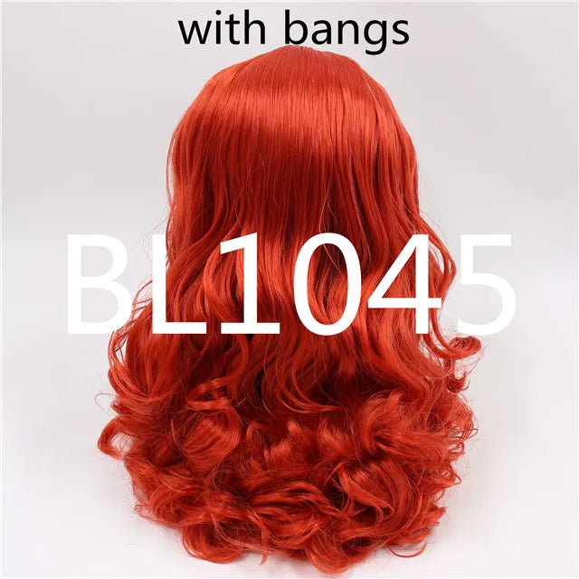 DBS factory blyth doll icy RBL scalp dome wig hair RED HAIR PINK HAIR ORANGE HAIR for DIY toy custom doll