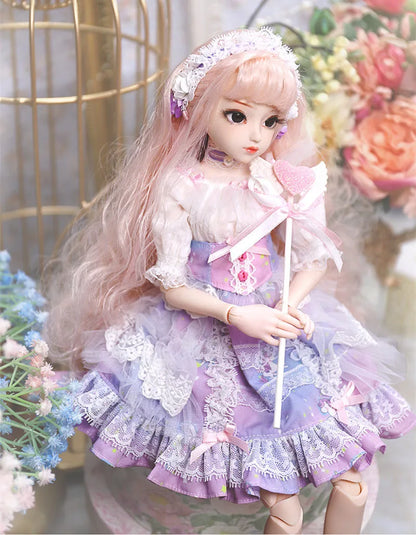 DBS 1/4 BJD DQ doll Diary Queen 45cm princess including clothes diary and handset