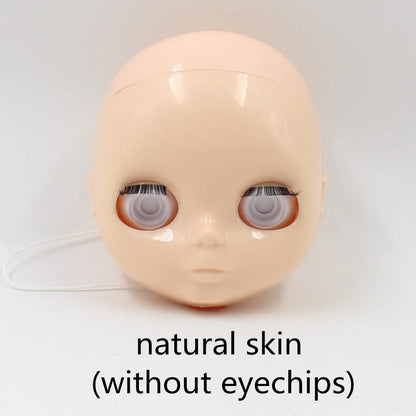 DBS blyth doll bald head without hair for custom face DIY doll, the scalp is loose, it is not assembled