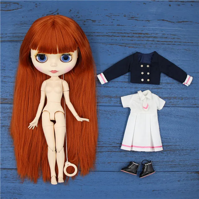 ICY DBS Blyth Doll combination doll with clothes shoes matte face shiny face 1/6 bjd 30cm anime toy girls gift