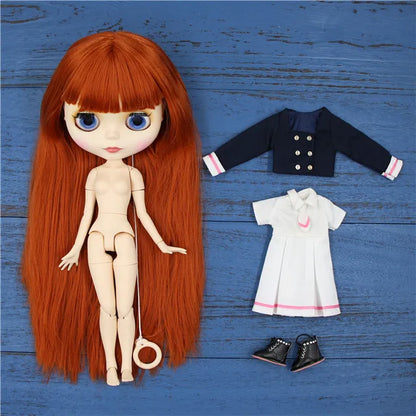 ICY DBS Blyth Doll combination doll with clothes shoes matte face shiny face 1/6 bjd 30cm anime toy girls gift