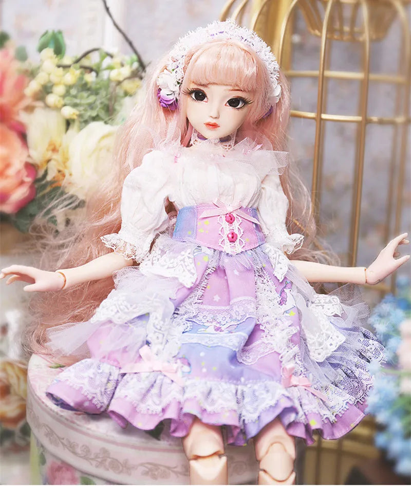 DBS 1/4 BJD DQ doll Diary Queen 45cm princess including clothes diary and handset