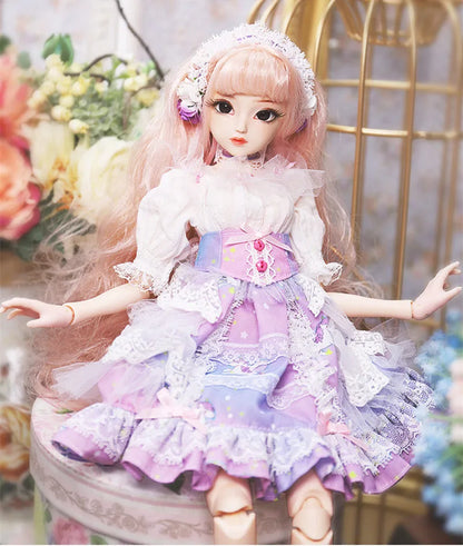DBS 1/4 BJD DQ doll Diary Queen 45cm princess including clothes diary and handset