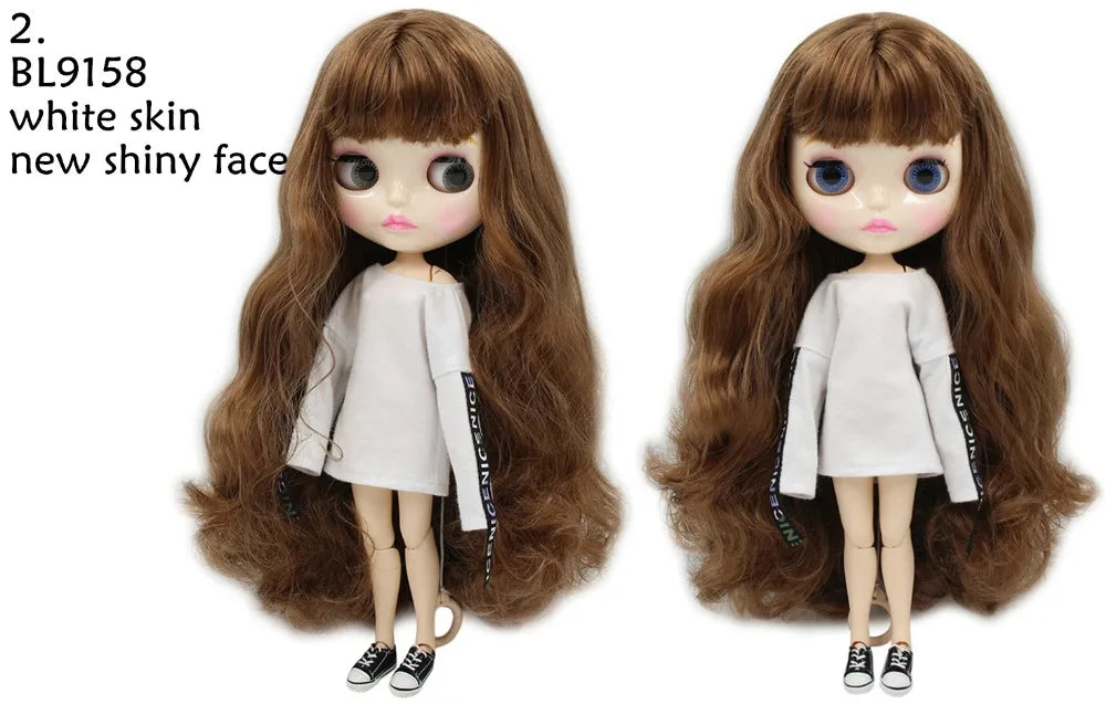 ICY DBS Blyth Doll combination doll with clothes shoes matte face shiny face 1/6 bjd 30cm anime toy girls gift