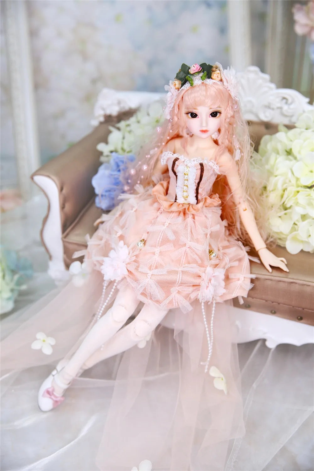 DBS 1/4 BJD DQ doll Diary Queen 45cm princess including clothes diary and handset