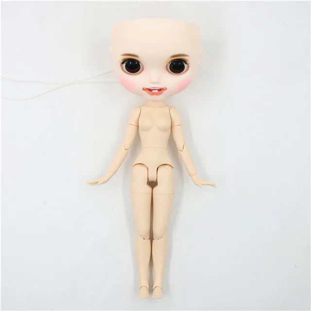 DBS Blyth doll bald head customized matte face white skin DIY custom DOLL anime girls