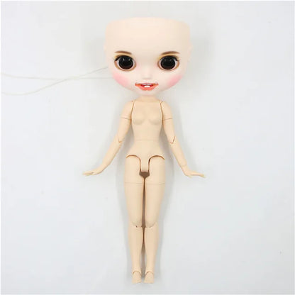 DBS Blyth doll bald head customized matte face white skin DIY custom DOLL anime girls