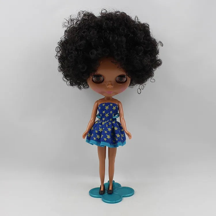 Blyth Doll Wholesale Doll Scalp Wigs NO.180BL9103 Including the hard endoconch anime toy scalp dome dark skin