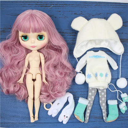 ICY DBS Blyth Doll combination doll with clothes shoes matte face shiny face 1/6 bjd 30cm anime toy girls gift
