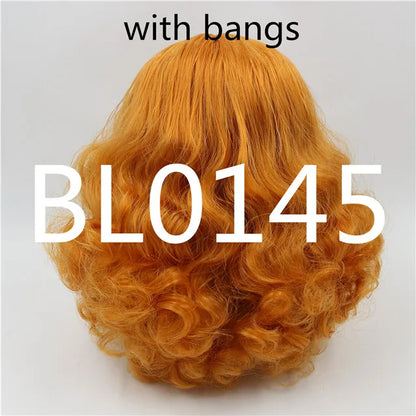 DBS factory blyth doll icy RBL scalp dome wig hair RED HAIR PINK HAIR ORANGE HAIR for DIY toy custom doll
