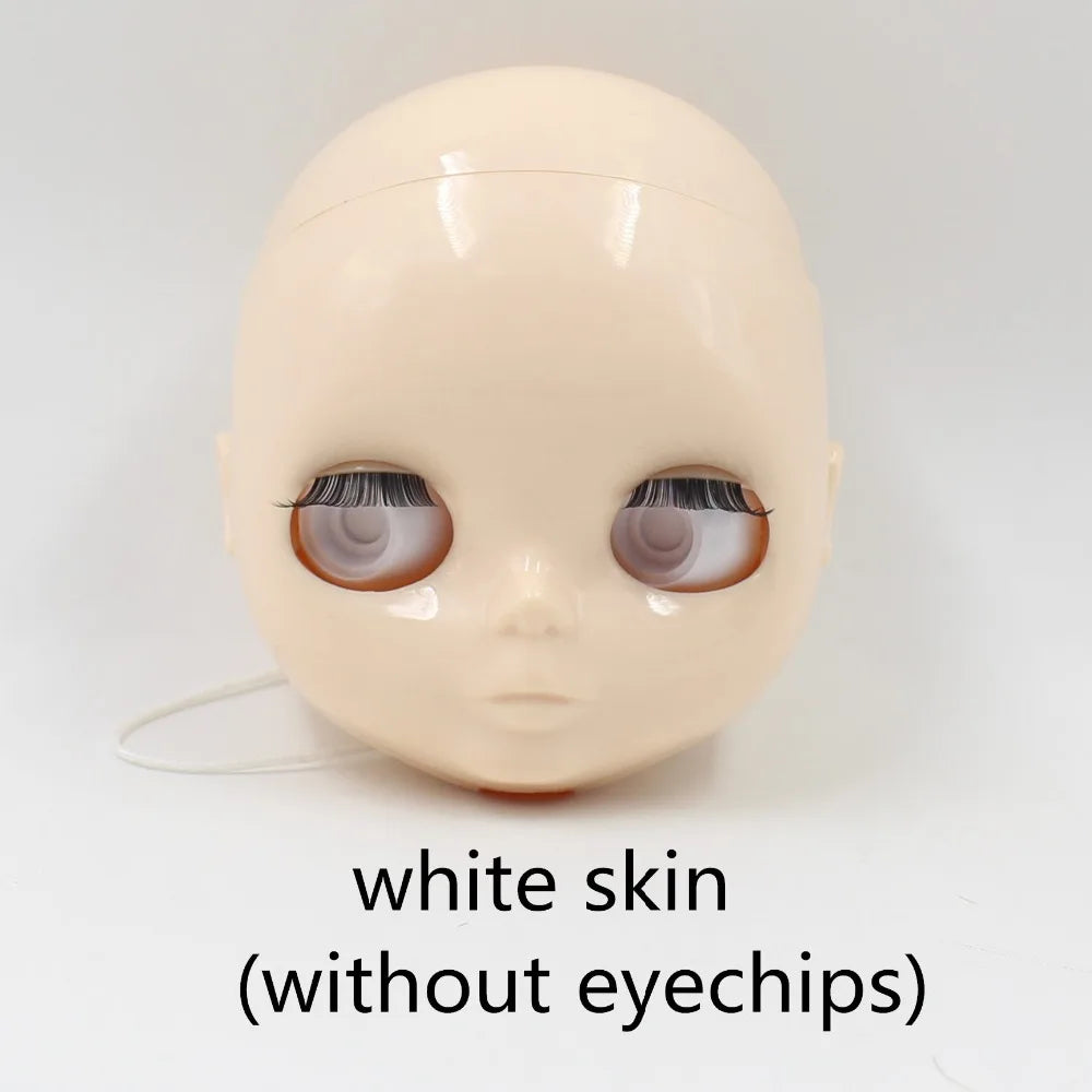 DBS blyth doll bald head without hair for custom face DIY doll, the scalp is loose, it is not assembled
